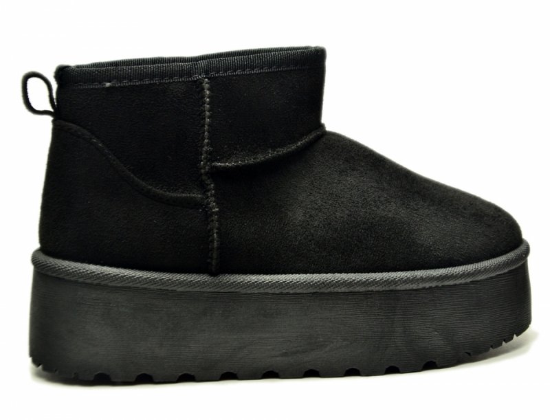 Botki 41 POTOCKI 16322 czarne zamsz płaskie damskie 