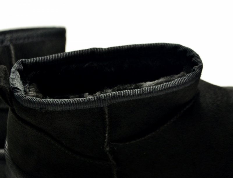 Botki 40 POTOCKI 16322 czarne zamsz płaskie damskie 