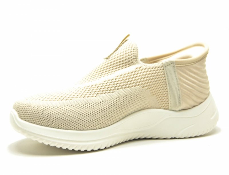 Półbuty 39 sportowe POTOCKI 01312 beż slip-ins beżowe damskie