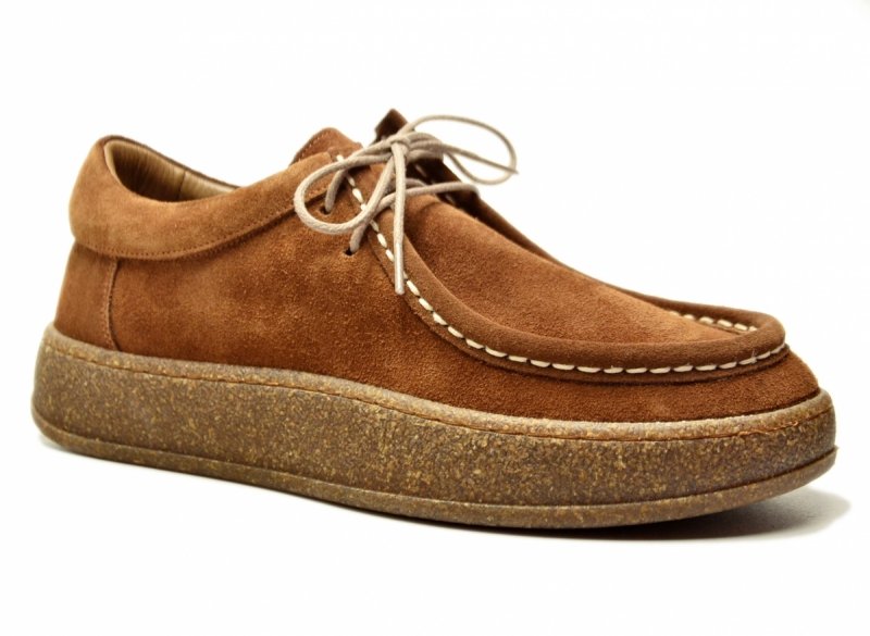 Mokasyny camel 36 skóra VERANO 4653 skórzane półbuty