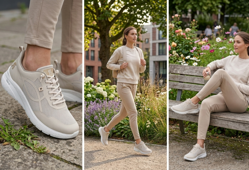 Sneakersy beżowe 39 RIEKER M8551 beż półbuty damskie 