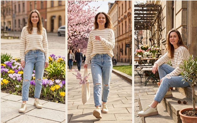 Sneakersy beżowe 38 skóra FILIPPO 6701 skórzane beż półbuty