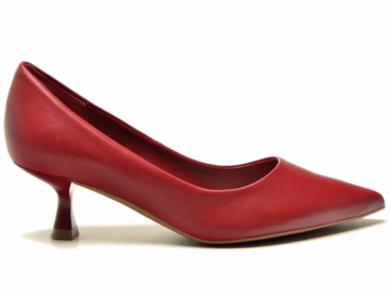 Czółenka 38 kaczuszki BOTTERO 365401 skóra bordowe skórzane bordo