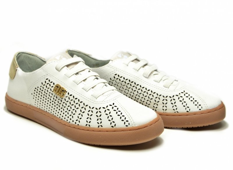 Półbuty sneakersy 38 białe skóra  BOTTERO 376604 skórzane ażurowane