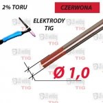 WT20 ELEKTRODA TIG CZERWONA Ø 1,0 mm 