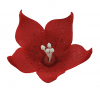 Lilijka czerwona - kwiaty cukrowe - 20 szt.