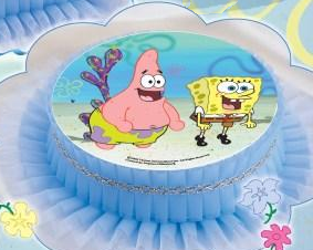 Kardasis - Opłatek na tort okrągły Pan Gąbka Spongebob 50803