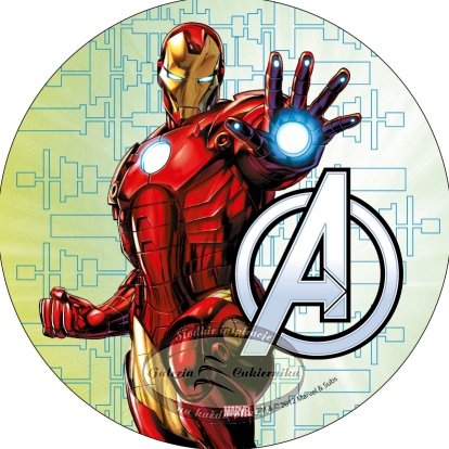 Modecor - opłatek na tort Avengers - Iron Man 2