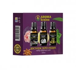 Zestaw olejków eterycznych DOBROBYT, Aroma Kraina –  3 × 10ml
