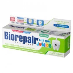 BIOREPAIR Junior 6-12 lat Pasta do zębów bez fluoru 75 ml
