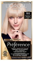 LOREAL Preference Farba do włosów nr 102 - Bardzo Bardzo Jasny Perłowy Blond  1op.