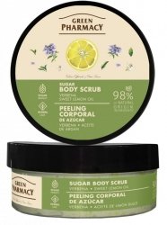 GREEN PHARMACY Peeling cukrowo-solny do ciała Werbena + Słodki olejek 200 ml