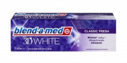 BLEND-A-MED 3D White Classic Fresh Pasta do zębów wybielająca 75 ml