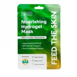 BEAUTY FORMULAS Hydrożelowa Maska odżywcza z cermidami i niacynamidem 1 szt.