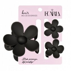 ECARLA Zestaw spinek do włosów klamer 3w1 Kwiat XL + 2 szt. mini spinek SP436