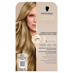 SCHWARZKOPF Creme Supreme Farba do włosów odcień  8-0 Natural Blonde