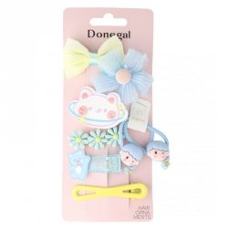 DONEGAL Zestaw spinek do włosów Lolly - mix kolorów i wzorów (FA-5776)