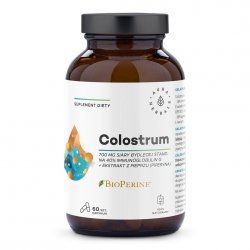 Colostrum 700 mg + BioPerine, Aura Herbals, 60 kapsułek