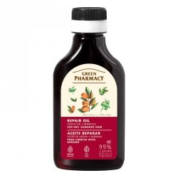Olejek rewitalizujący do włosów suchych i zniszczonych olej arganowy i łopian, Green Pharmacy, 100 ml