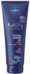 Naturalny żel pod prysznic 3 w 1 MEN POWER Sport, 4organic
