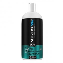 Żel pod prysznic i Szampon 2w1, SOLVERX MEN SOFT, 400ml
