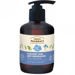 Żel do mycia twarzy Aloes i Olej Lniany, Green Pharmacy, 270ml