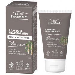 Bambus + Niacynamid Krem do twarzy na noc, Green Pharmacy, 30ml