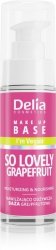 DELIA COSMETICS Nawilżająco-odżywcza wegańska baza pod makijaż So Lovely Grapefruit  30 ml