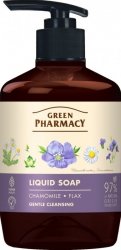 GREEN PHARMACY Mydło w płynie Rumianek + Olej lniany 460 ml