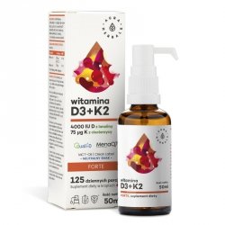 AURA HERBALS Witamina D3 4000+ K2 krople 50 ml