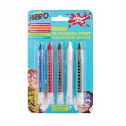 CHLAPU CHLAP Kredki do malowania twarzy - chłopiec 1op. - 5 szt