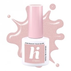 HI HYBRID Lakier hybrydowy nr. 136 Peachy Tulle Glow 5 ml