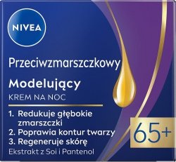 NIVEA Przeciwzmarszczkowy + modelujący krem na noc 65+ 50 ml