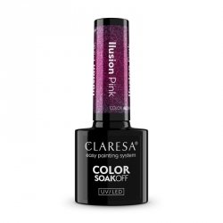 CLARESA Lakier hybrydowy Alchemy Ilusion Pink 5g