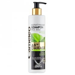 DELIA COSMETICS CAMELEO ANTI DAMAGE Keratynowy szampon bez soli do włosów zniszczonych 250 ml