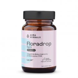 Floradrop femi, probiotyk, Aura Herbals, 20 kapsułek