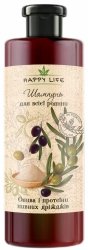 Szampon z Oliwek i Drożdży Piwnych, Happy Life, 1000 ml