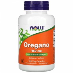 Oregano (Origanum vulgare) 450 mg – NOW Foods, 100 kapsułek wegetariańskich