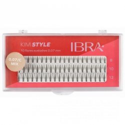 IBRA Kępki rzęs KIM STYLE 0.07/C - Mix (8,10,12mm) 1op.