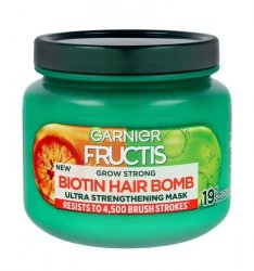 GARNIER Fructis Grow Strong Ultra Wzmacniająca Maska do włosów Biotin Hair Bomb 320ml