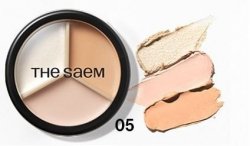 SAEM Cover Perfection Korektor do twarzy Triple Pot 05 Dark Up Beige