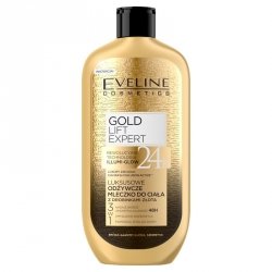 EVELINE Gold Lift Expert Luksusowe odżywcze mleczko do ciała z drobinkami złota 350 ml