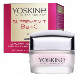 YOSKINE Supreme Vit B12 & C Naprawczy Krem silnie przeciwzmarszczkowy 60+ na noc 50ml