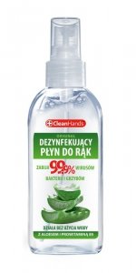 CLEANHANDS Original Antybakteryjny spray do dezynfekcji rąk z prowitaminą B5 i aloesem 100 ml 