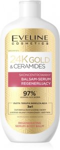 EVELINE 24K Gold & Ceramides Skoncentrowany Balsam-serum regenerujący 3w1 400 ml 