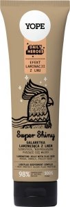 YOPE Daily Heroes Galaretka laminująca z lnem Super Shiny do włosów szorstkich,nieposłu<br />sznych i puszących się 140 ml 