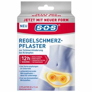 Rozgrzewające plastry na bóle menstruacyjne 2 szt., SOS Regelschmerz-Pflaste<br />r 