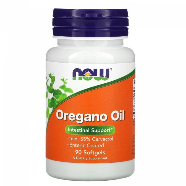 Olejek z Oregano Enteric Coated – NOW Foods, 90 kapsułek dojelitowych