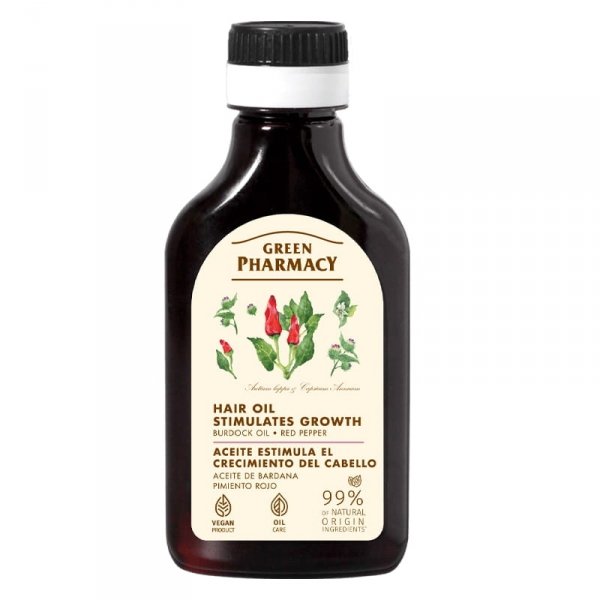 Natural Burdock Oil with Red Pepper, 100 ml