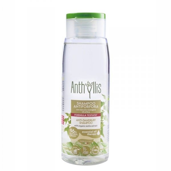 Bio Szampon przeciwłupieżowy z ekstraktem z organicznej pokrzywy, Anthyllis, Pierpaoli, 300 ml